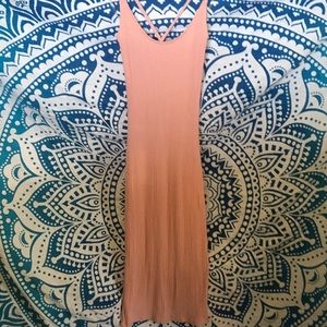 Light Pink Ribbed Dress